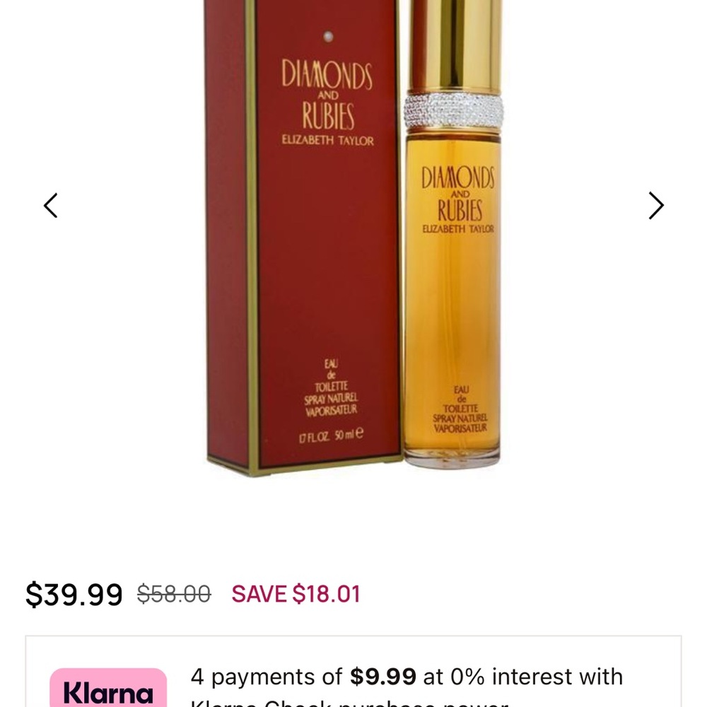 Elizabeth Taylor Diamonds and Rubies Eau de Toilette - Red